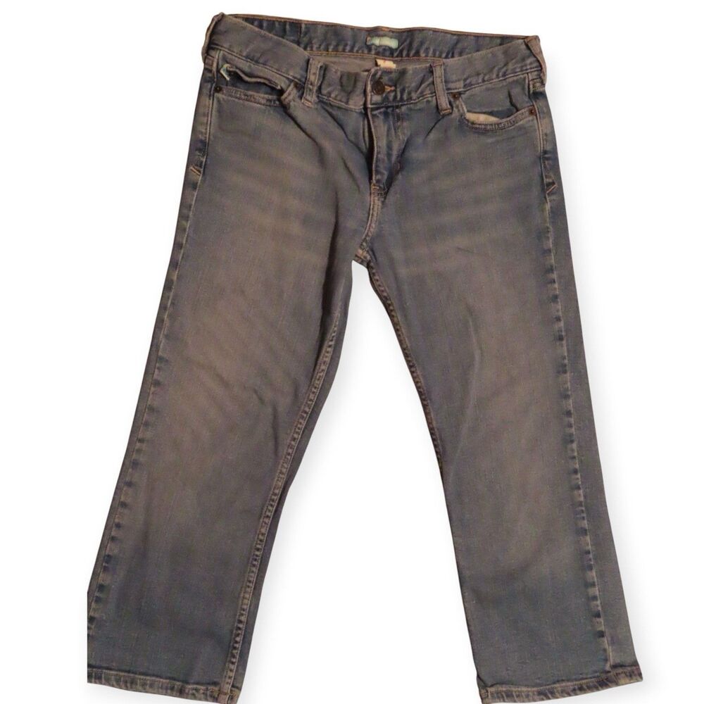 Vintage Hollister Co Low Rise Capri Jeans Womens Size 7 Medium Wash Y2K Crop